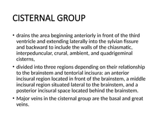 Cerebral hemisphere and Lateral ventricular Venous Anatomy | PPTX