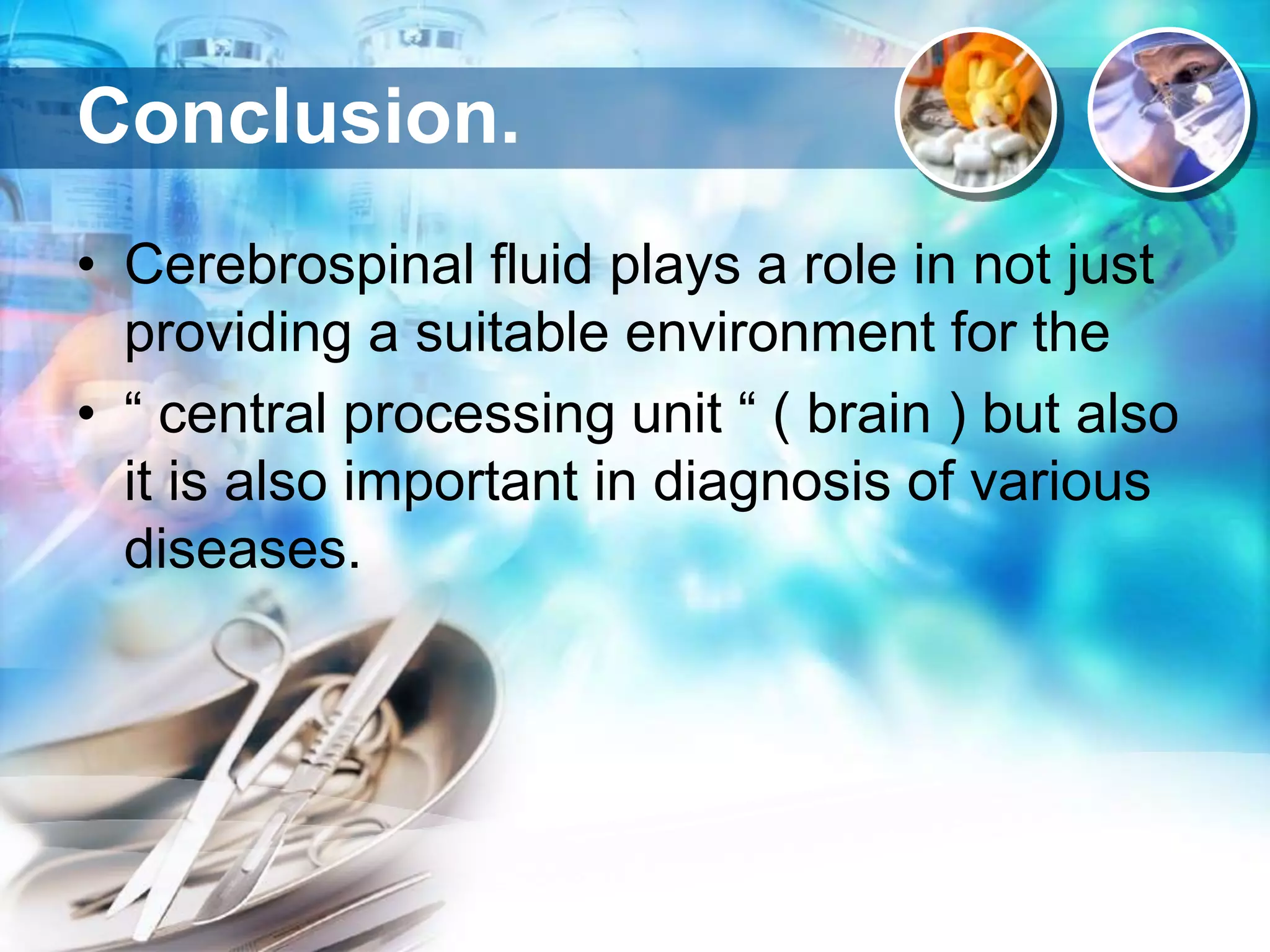 Cerebrospinal fluid | PPTX