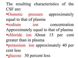 CEREBROSPINAL FLUID AND INTRACRANIAL PRESSURE | PPTX