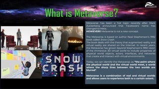 What is Metaverse ? What is Not ? 