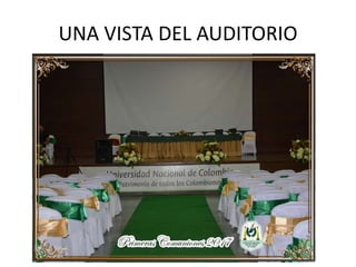 UNA VISTA DEL AUDITORIO
 
