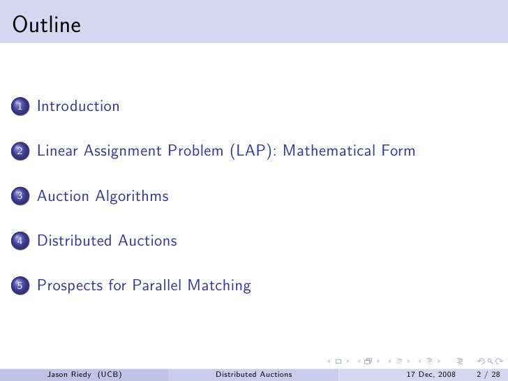 A distributed algorithm for the assignment problem