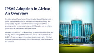 Ipsas Countries CERI 1 IPSAS Adoption in Africa and Challenges of Technical Advancement ...