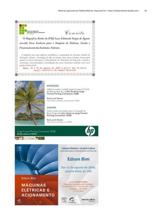 Material organizado por Rafaela Malerba. Disponível em: <http://rafaelamalerba.weebly.com>

40

 