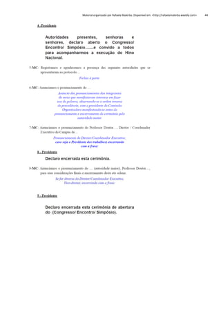 Material organizado por Rafaela Malerba. Disponível em: <http://rafaelamalerba.weebly.com>

44

 