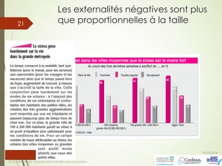 Les externalités négatives sont plus
que proportionnelles à la taille
05/05/2018
© Claude Rochet Reproduction interdite sans autorisation
21
 
