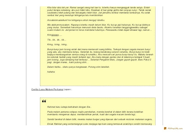 Cerita Lucu Malam Pertama Cerita Lucu Malam Pertama