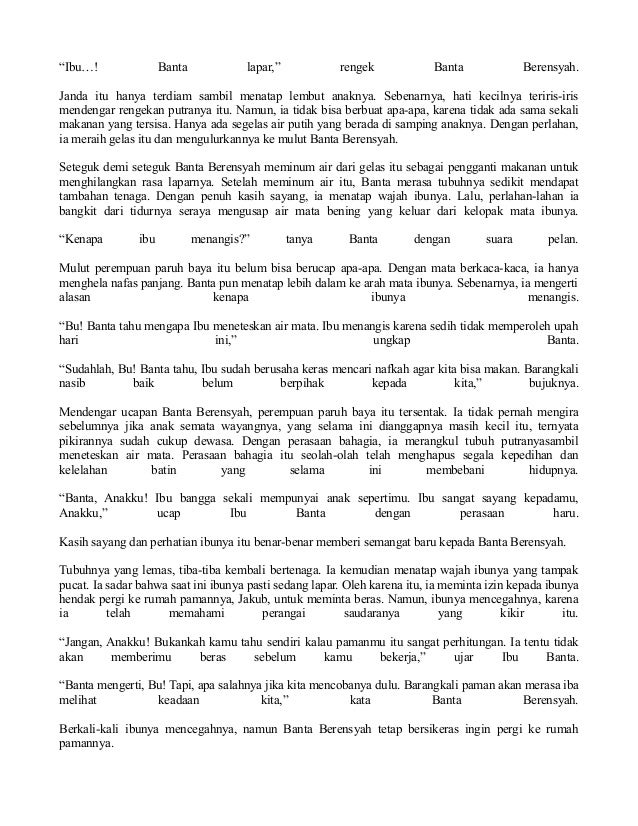 Cerita rakyat aceh banta berensyah