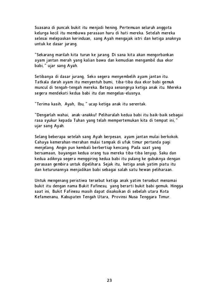 Cerita Rakyat Nusantara 1