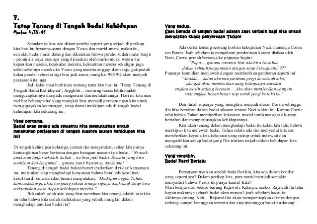 Penggalangan Dana (II) Pembangunan Pastori - Buku Renungan 