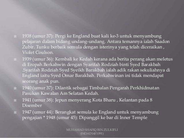 Cerita tentang tunku abdul rahman
