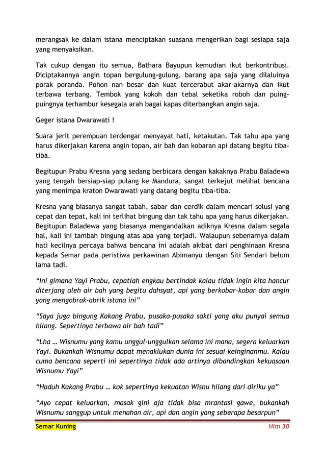 Wayang - Semar kuning | PDF