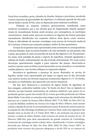 Cerâmica do período da reconquista (séc. x xi) proveniente do castelo de crestuma...