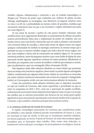 Cerâmica do período da reconquista (séc. x xi) proveniente do castelo de crestuma...