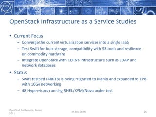 Our Challenges - Data storageOpenStack Conference, Boston 2011Tim Bell, CERN2025PB/year to record