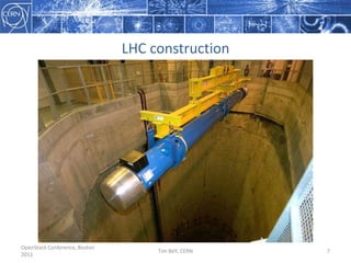 LHC constructionOpenStack Conference, Boston 2011Tim Bell, CERN7