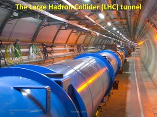 The Large Hadron Collider (LHC) tunnel8OpenStack Conference, Boston 2011Tim Bell, CERN