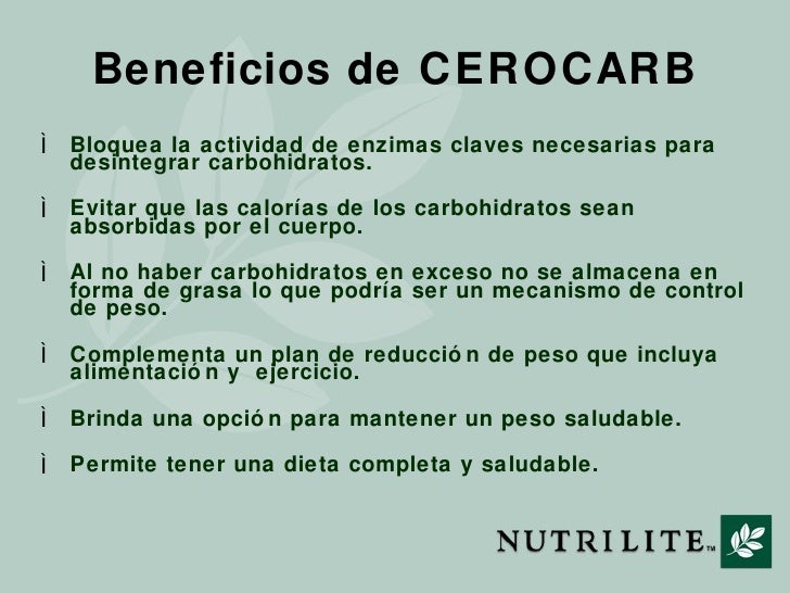 Cerocarb De Nutrilite Cerocarb De Nutrilite