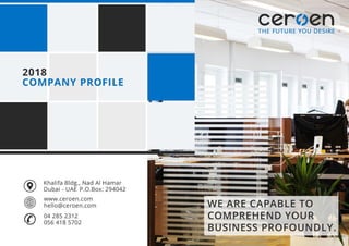Ceroen Software Solutions Company Profile 2018