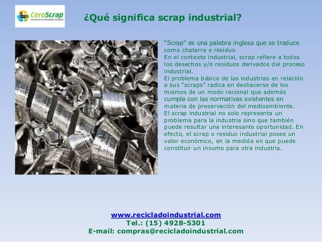 ¿Qué Es El Scrap En Un Proceso Industrial? ¿Cómo Se Gestiona? – Sfostsee