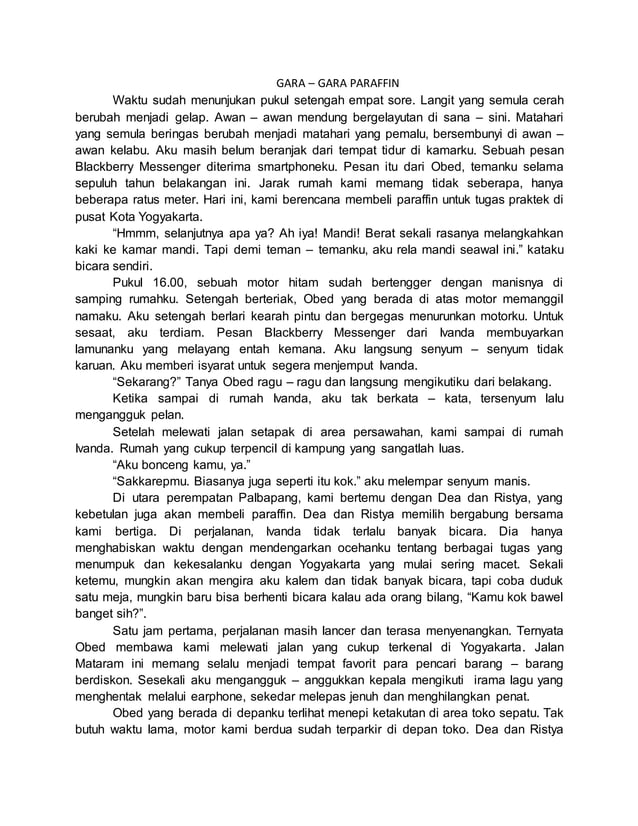 CERITA PENDEK PENGALAMAN PRIBADI BAHASA INDONESIA PDF