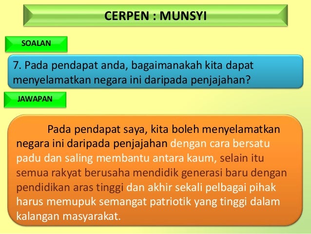 Cerpen Munsyi Kbat