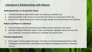 Ecocriticism: Literature and the Environment | PDF