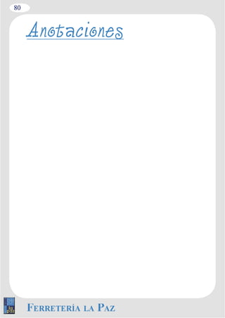 80 
Anotaciones 
