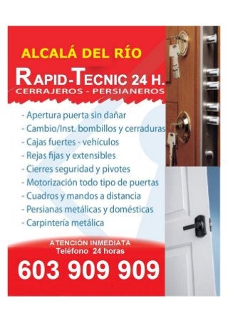 Cerrajeros Alcala del Rio 603 909 909
