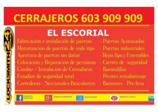 Cerrajeros El Escorial 603 909 909