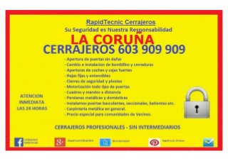 Cerrajeros La Coruña 603 909 909