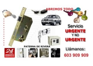 Cerrajeros Paterna de Rivera 603 909 909