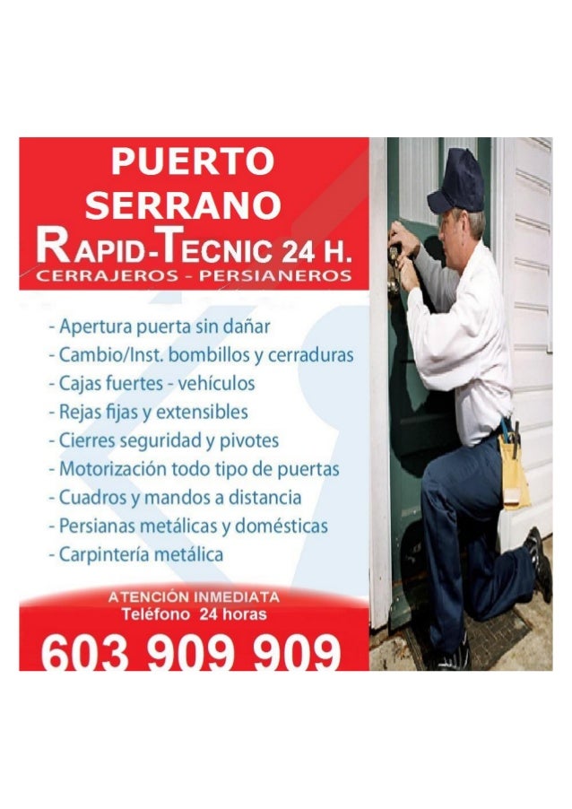 Cerrajeros Puerto Serrano 603 909 909