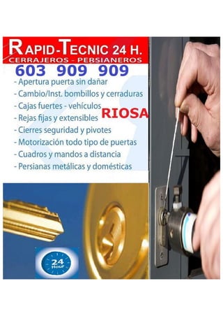 Cerrajeros Riosa 603 909 909