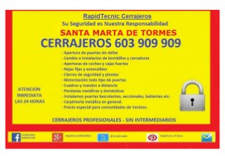 Cerrajeros Santa Marta de Tormes 603 909 909