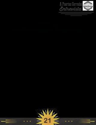 A Puertas Cerradas
Entrevista
21
Parte 4:
Las Emociones y la Atención
¿Qué significa que las emociones sean igual a la atención en cuanto a hacer que
una mujer se enamore de ti? Bueno, significa que, como hablamos en Mensajería
Magnética, y esto es algo realmente crucial de la que los dos hablamos y que está
presente en todos nuestros consejos, como dijimos, es esta idea de las emociones, pero
para el contexto de este programa esta idea de enamorarse, a diferencia de cuando
estás con una chica en su casa o cuando tratas de seducirla en un bar, en este contexto
lo que tienes que tener en mente es que quizá aprendiste cómo flirtear con una chica,
cómo fastidiarla, cómo obtener una respuesta sexual de ella y entonces pasas tiempo
con ella y tienes una cita.
En la cita, tú la molestas, ella se ríe, está sonriendo, dice: “Vaya, está yendo bien”. La
cita termina y tú la besas. Vas a tu casa y piensas: “Bien, la tengo en mis manos. Ella
se reía de todos mis chistes. Le gusto”. Pero luego por alguna razón nunca terminas
saliendo con ella. Ella empieza a ignorar tus mensajes de texto. Digamos que, como
hablamos en el programa Mensajes Magnéticos, entra en un modo Cenicienta. Algo
pasó y ella que era Cenicienta se convirtió en una chica que te ignora por completo.
Lo que ocurrió es que todas esas emociones que sintió cuando estaba contigo, luego
se aquietaron, como lo hacen cuando no estás con alguien. Cuando te vas del cine, al
principio cuando sales del cine después de ver una película muy buena, tu adrenalina
corre, piensas: “Oh, fue una película muy buena”, pero después de una semana esa
película ya no está en tu mente. Lo mismo ocurre con una cita. Cuando no está contigo,
ella ya no siente lo que sintió en la cita. Tienes que recrear estados emocionales en
ella. Lo que sucede es que tú piensas: “Guau, tuvimos una conexión tan buena cuando
salimos que ella va a seguir sintiendo lo mismo”, y entonces intentas reconectarte con
ella en una manera lógica y tu mensaje de texto o tu llamada, o lo que sea que hagas
 