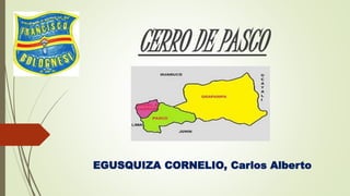 CERRO DE PASCO 
EGUSQUIZA CORNELIO, Carlos Alberto 
 