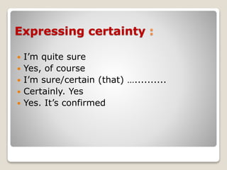 Certainty and Uncertainty | PPTX