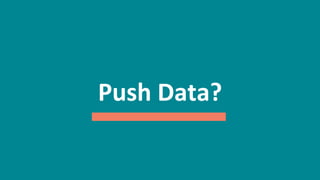49
Push	
  Data?	
  
 