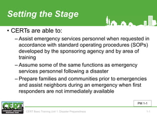 CERT Basic Training PTT, Brigadas comunitarias | PDF