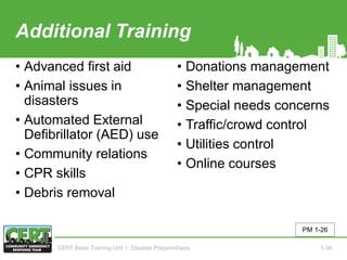 CERT Basic Training PTT, Brigadas comunitarias | PDF