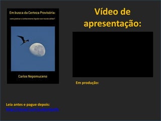 Serviços & produtos
sobre o Mundo 3.0
http://nepo.com.br/servicos
“Assim, quando há
fenômenos novos, é
preciso jogar a toalha e
procurar as falhas
filosóficas e teóricas.
Rever paradigmas e não
insistir nas velhas
metodologias.”
 