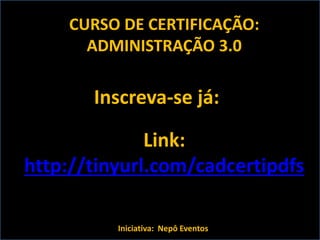 Serviços & produtos
sobre o Mundo 3.0
http://nepo.com.br/servicos
2- faça de seu
problema uma
missão de vida;
 