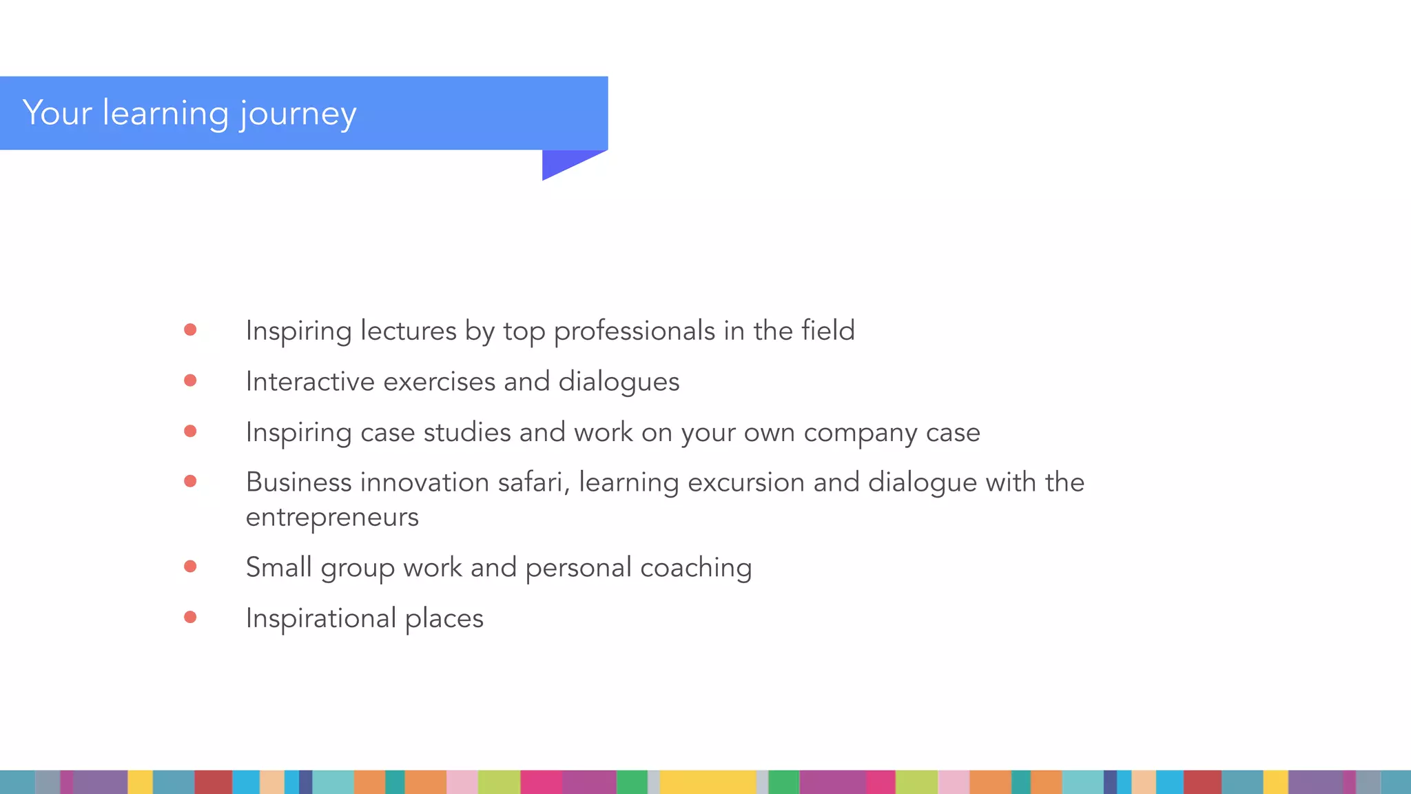 Engage yourself in a transformational journey
and become the change you want to see happening
ENGAGE
CENTRE FOR
THE
EXPERIENCE
ECONOMY
 