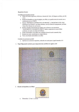 Novos modelos de certidão