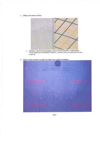 Novos modelos de certidão