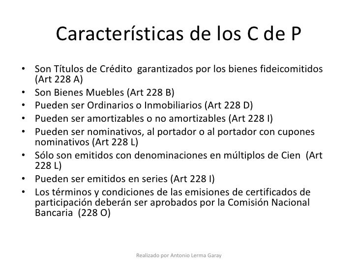 Certificados de Participación