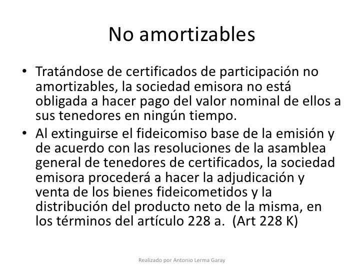 Certificados de Participación