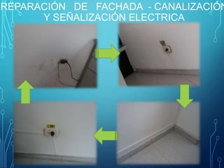 REPARACIÓN DE FACHADA - CANALIZACIÓN 
Y SEÑALIZACIÓN ELECTRICA 
 