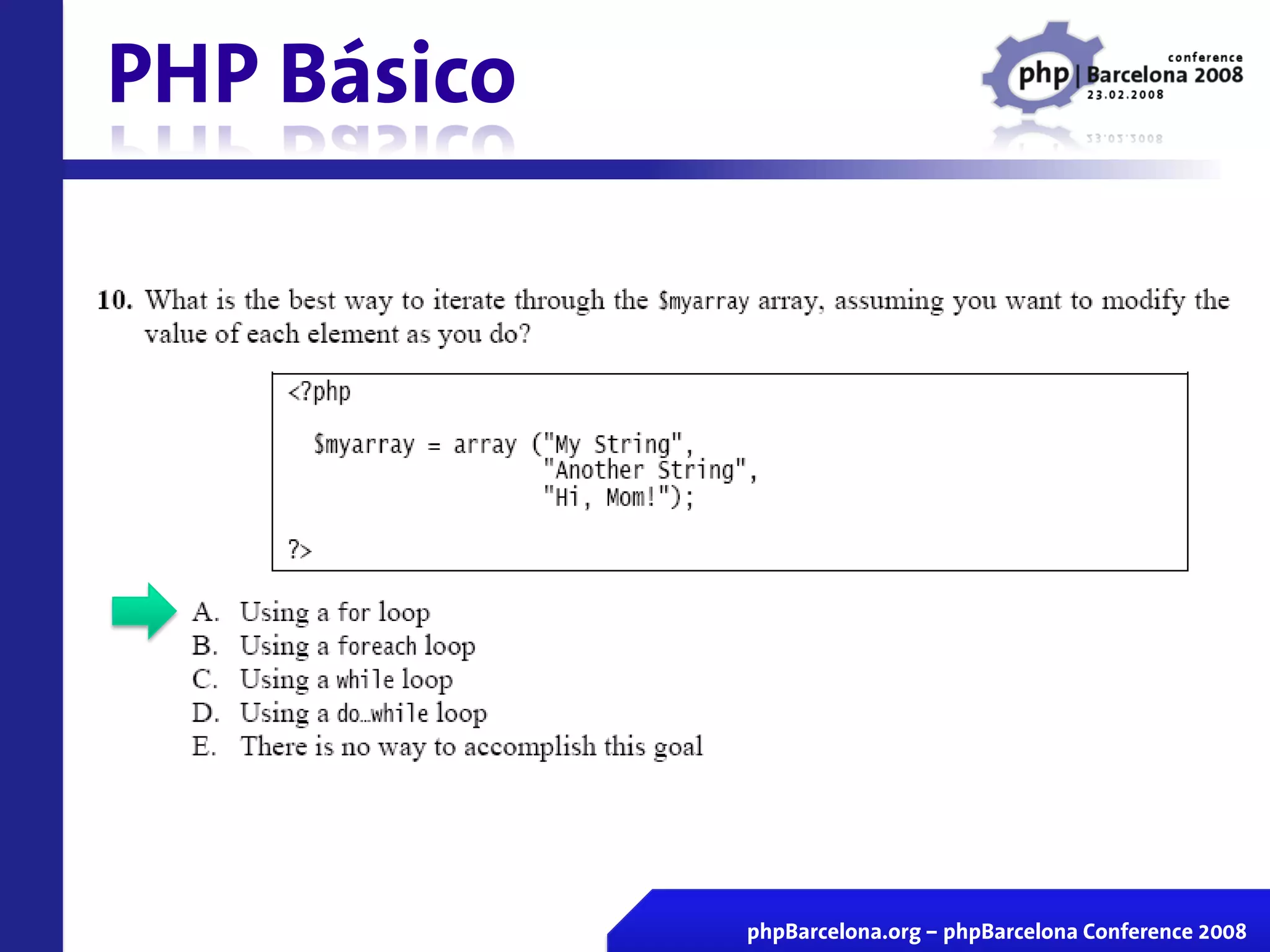 Certificacion Zend En Vivo Php Barcelona 2008